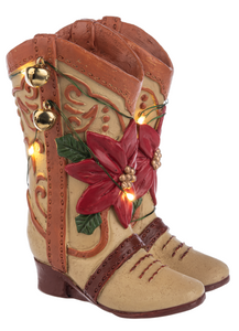 LIGHT UP COWBOY BOOT FIGURINES