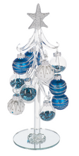 Load image into Gallery viewer, BLUE &amp; WHITE CHRISTMAS TREE WITH ORNAMENTS
