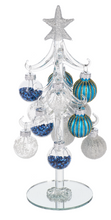 Load image into Gallery viewer, BLUE &amp; WHITE CHRISTMAS TREE WITH ORNAMENTS
