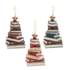 A HOLIDAY STORY BOOK TREE ORNAMENT