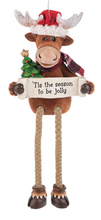 Load image into Gallery viewer, MERRY CHRIS - MOOSE ORNAMENT
