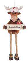 Load image into Gallery viewer, MERRY CHRIS - MOOSE ORNAMENT
