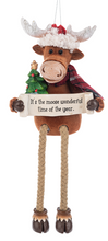 Load image into Gallery viewer, MERRY CHRIS - MOOSE ORNAMENT
