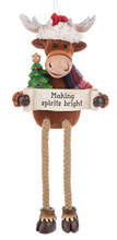 Load image into Gallery viewer, MERRY CHRIS - MOOSE ORNAMENT
