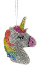Load image into Gallery viewer, BEDAZZLED UNICORN, RAINBOW OR STAR ORNAMENT

