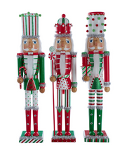 Load image into Gallery viewer, RED, GREEN &amp; WHITE NUTCRACKER
