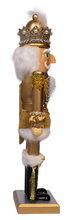 Load image into Gallery viewer, 15"WOODEN GOLD NUTCRACKER
