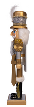 Load image into Gallery viewer, 15"WOODEN GOLD NUTCRACKER
