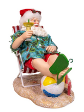 Load image into Gallery viewer, FABRICHə SANTA SITTING ON BEACH CHAIR

