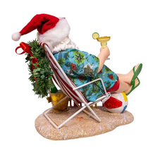 Load image into Gallery viewer, FABRICHə SANTA SITTING ON BEACH CHAIR
