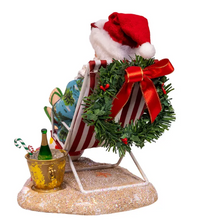 Load image into Gallery viewer, FABRICHə SANTA SITTING ON BEACH CHAIR
