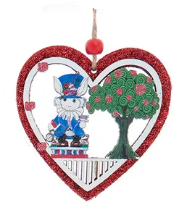 Load image into Gallery viewer, ALICE IN WONDERLAND WOODEN CHARACTER ORNAMENT
