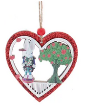 Load image into Gallery viewer, ALICE IN WONDERLAND WOODEN CHARACTER ORNAMENT
