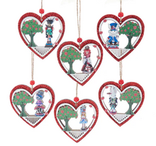 Load image into Gallery viewer, ALICE IN WONDERLAND WOODEN CHARACTER ORNAMENT
