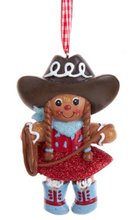 Load image into Gallery viewer, GINGERBREAD COWBOY OR GIRL ORNAMENT
