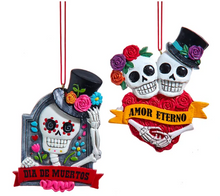 Load image into Gallery viewer, DAY OF THE DEAD SKELETON ORNAMENT
