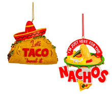 Load image into Gallery viewer, NACHOS &amp; TACO ORNAMENT
