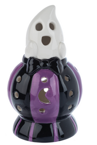 LED LIGHT UP HALLOWEEN GHOST ON PUMPKIN MINI SHIMMERS