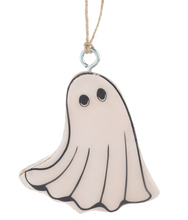 Load image into Gallery viewer, WOOD MINI GHOST ORNAMENT
