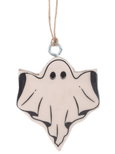 Load image into Gallery viewer, WOOD MINI GHOST ORNAMENT
