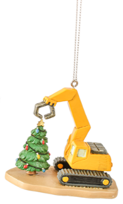 PAVE LOADER & EXCAVATOR ORNAMENT