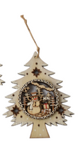 Load image into Gallery viewer, WOODEN TREE ORNAMENT
