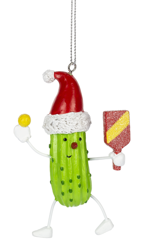 CHRISTMAS PICKLE BALL ORNAMENT
