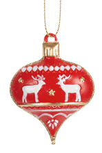 Load image into Gallery viewer, DEER DROP ORNAMENT BOXED SET OF 6

