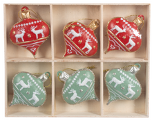 Load image into Gallery viewer, DEER DROP ORNAMENT BOXED SET OF 6
