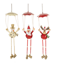 Load image into Gallery viewer, SANTA PARACHUTING ORNAMENT
