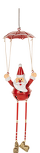 Load image into Gallery viewer, SANTA PARACHUTING ORNAMENT
