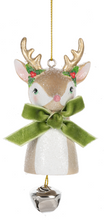Load image into Gallery viewer, VINTAGE REINDEER WITH JINGLE BELL ORNAMENT

