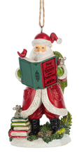 Load image into Gallery viewer, WOODLAND SANTA ORNAMENT
