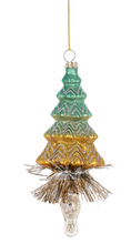 Load image into Gallery viewer, GLASS TREE DROP ORNAMENT

