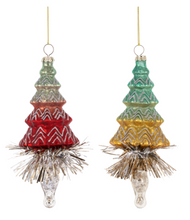 Load image into Gallery viewer, GLASS TREE DROP ORNAMENT
