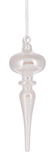 Load image into Gallery viewer, GLASS IRIDESCENT ICICLE DROP ORNAMENT

