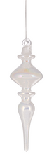 Load image into Gallery viewer, GLASS IRIDESCENT ICICLE DROP ORNAMENT
