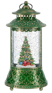 LED LIGHT UP SHIMMER TREE IN LANTERN