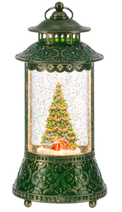 LED LIGHT UP SHIMMER TREE IN LANTERN