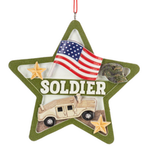 Load image into Gallery viewer, STAR MILITARY ORNAMENT

