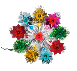 RETRO LIGHT UP REFLECTOR STAR TREE TOPPER