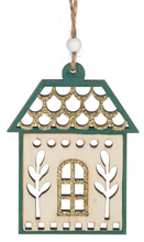 Load image into Gallery viewer, SCANDI HOUSE ORNAMENT
