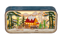 Load image into Gallery viewer, LED LIGHT UP LASER-CUT WINTER SCENE FIGURINE
