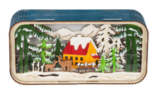 Load image into Gallery viewer, LED LIGHT UP LASER-CUT WINTER SCENE FIGURINE
