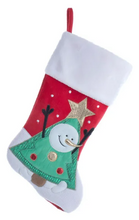 Load image into Gallery viewer, VELVET SANTA OR SNOWMAN STOCKING
