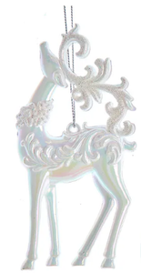 WHITE DEER ORNAMENT