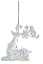 Load image into Gallery viewer, WHITE DEER ORNAMENT
