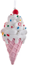 Load image into Gallery viewer, CLAYDOUGH ICE CREAM CONE ORNAMENT
