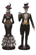 Load image into Gallery viewer, DAY OF THE DEAD FORMAL DRESS SKELETON FIGURE
