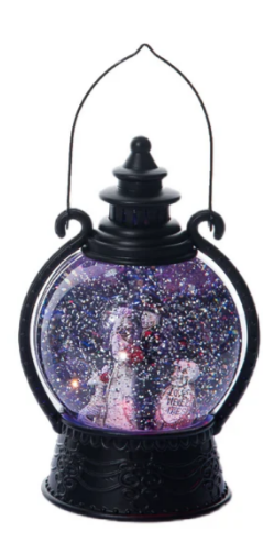 SWIRL GLITTER SKELETON WATER GLOBE